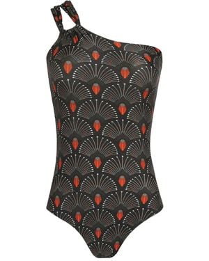 Lygia & Nanny Miusha One-Shoulder Swimsuit - Black