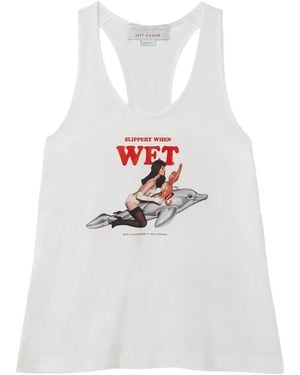 Stella McCartney Jeff Koons Cotton Tank Top - White