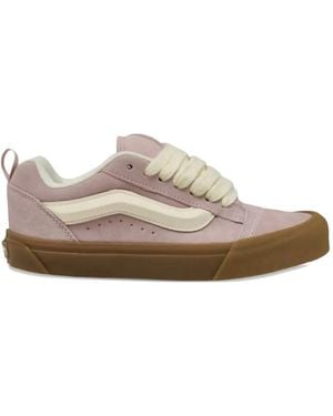 Vans Knu Skool Lace-Up Fastening Trainers - Brown