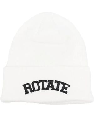 ROTATE BIRGER CHRISTENSEN Embroidered-Logo Beanie - White
