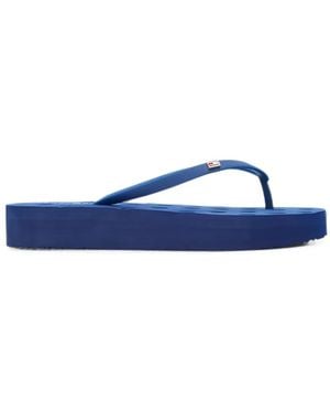 Tommy Hilfiger Chanclas Con Logo Estampado - Azul