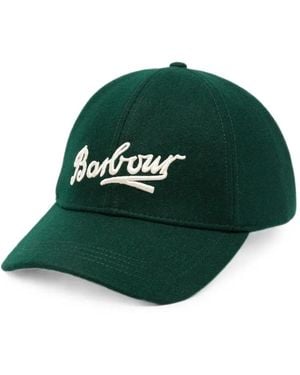 Barbour Bowery Baseballkappe Mit Logo - Grün