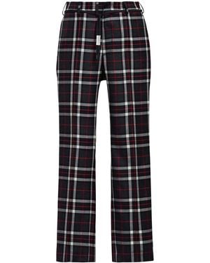 Marni Checked Wide-Leg Pants - Blue