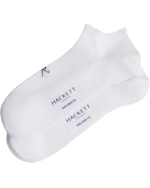 Hackett Calzini Con Logo (3 Paia) - Bianco