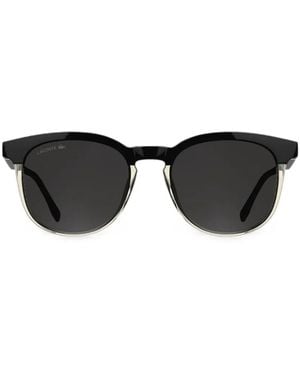 Lacoste Geometric-Frame Sunglasses - Black