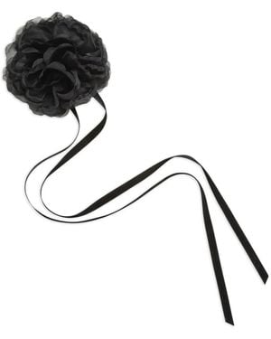 Jennifer Behr Rian Ribbon Necklace - Black