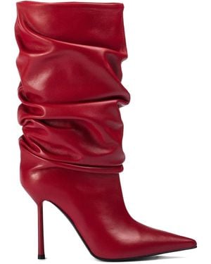 Le Silla 100Mm Bella Stiletto Boots - Red
