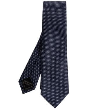 Brioni Dotted Tie - Blauw
