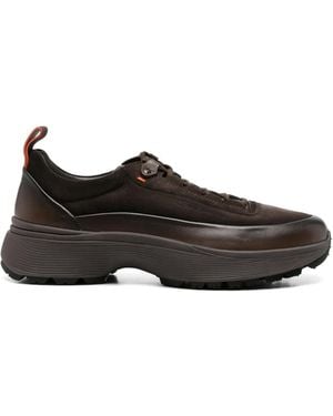 Santoni Sneakers Mit Dicker Sohle - Schwarz