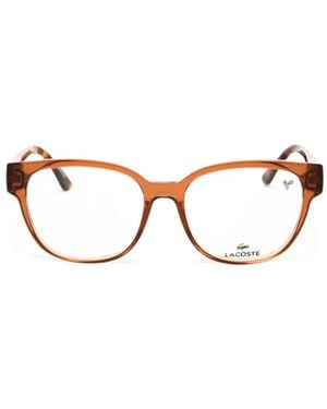 Lacoste Round-Frame Glasses - Brown