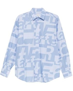 Arte' Allover Shirt - Blue