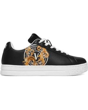 Versace Jeans Couture Porcelain Barocco Court 88 Low-top Trainers - Black