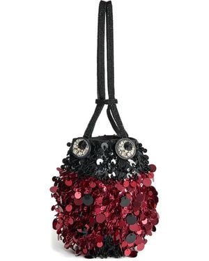Anya Hindmarch Ladybird Sequin Bucket Bag - Red