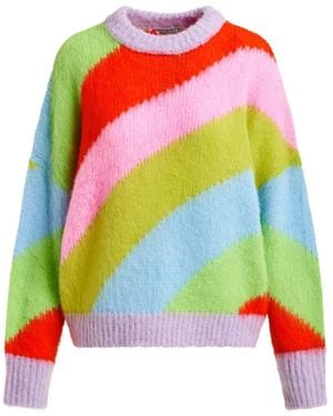 Essentiel Antwerp Striped Knitted Jumper - White