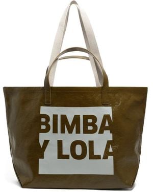 Bimba Y Lola ロゴプレート ハンドバッグ - グリーン