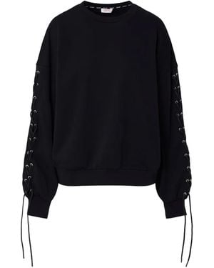 Liu Jo Swetshirt With Laces - Black