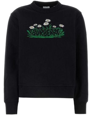 Burberry Logo-Print Sweatshirt - Black