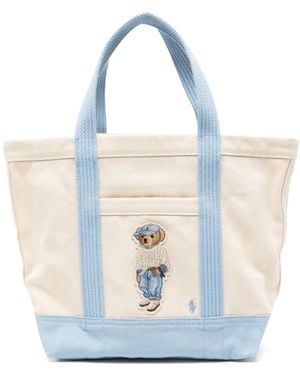 Polo Ralph Lauren Small Polo Bear Tote Bag - Blue