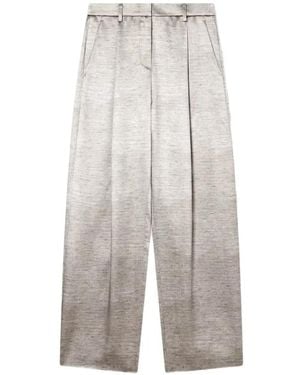 Giorgio Armani Pleated-Detail Wide-Leg Pants - White