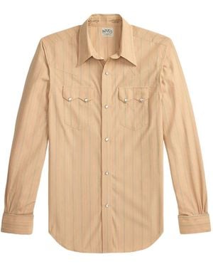RRL Striped Chest-Pocket Shirt - Natural