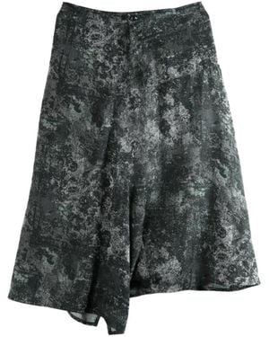 Y's Yohji Yamamoto Pantalones Con Estampado Abstracto - Gris