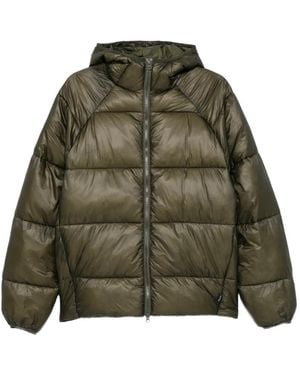 Arte' Quilted Hooded Jacket - Green