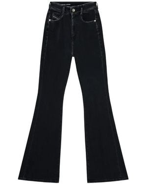 DIESEL Bootcut Jeans High Waist 1973 D-Partt - Black