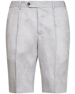 PT Torino Pleated Shorts - Grey