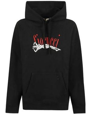 Fiorucci Graphic-Print Hoodie - Black