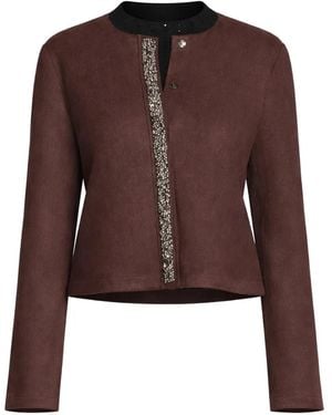 Betty Barclay Embellished Trim Knitwear - Brown