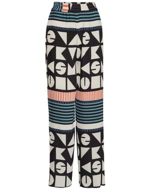Henrik Vibskov Silhouette Plisse Pleated Trousers - White