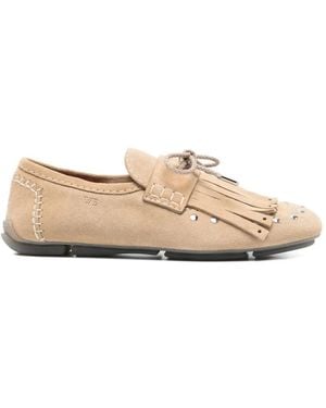Wales Bonner Montego Tie-Detail Loafers - Natural