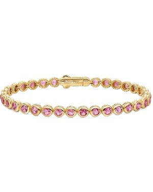 David Yurman Bracciale Tennis Con Montatura A Castone - Metallizzato