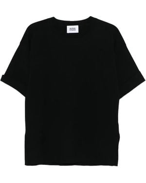 Alpha Studio Fine-Knit T-Shirt - Black