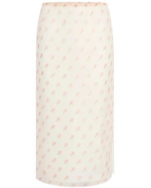 KHAITE Syndi Skirt - White