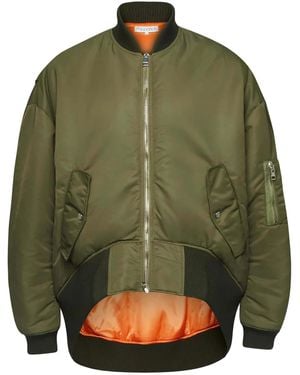 JW Anderson High-Low Bomber Jacket - Green