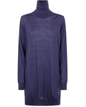 Liviana Conti Isa Turtleneck Sweater - Blue