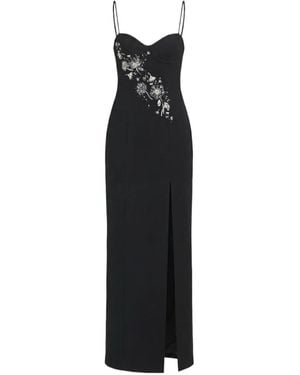 Cinq À Sept Robe Longue Midnight Dandelion Amelina - Black
