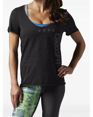 Reebok Graphic-Print T-Shirt - Black