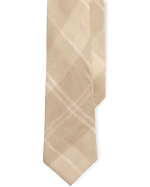 Ralph Lauren Plaid Tie - Natural