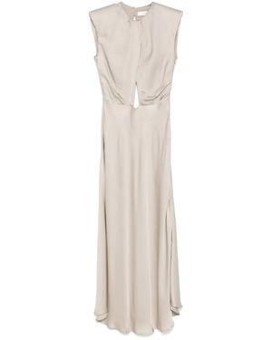 Akep Satin Dress - White