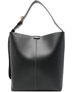 Soeur Leather Tote Bag - ブラック