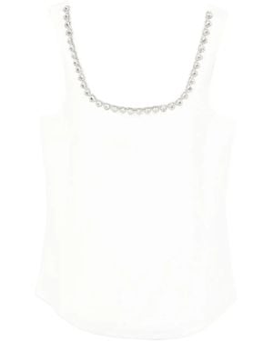 Zimmermann Embellished Neckline Top - White