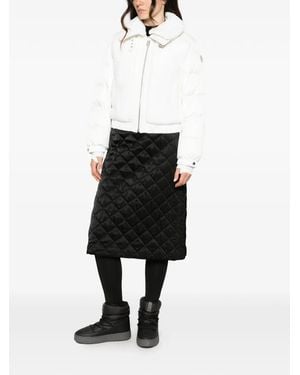 Fusalp Lenagima Faux-Fur Panelled Quilted Jacket - White