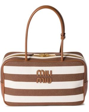 Miu Miu Bolso shopper Beau - Blanco