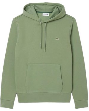 Lacoste Felpa Con Cappuccio E Logo - Verde