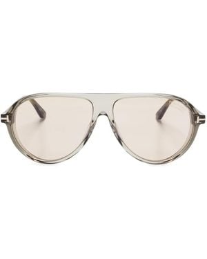 Tom Ford Navigator-Frame Sunglasses - Natural