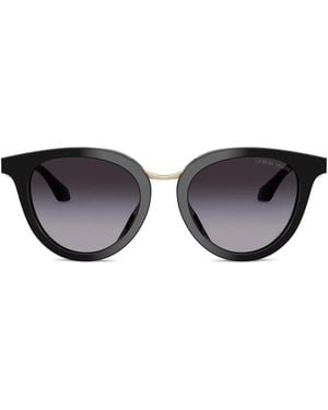 Giorgio Armani Round-Frame Sunglasses - Black