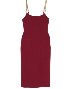Michael Kors Chain-Strap Dress - Red