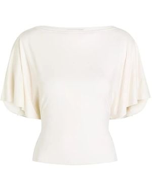 Reformation Blusa De Punto Avery - Blanco